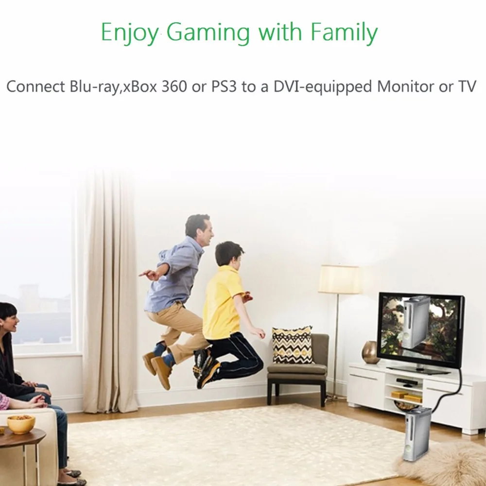 Кабель HDMI DVI адаптер конвертер Male to D 24 + 1 pin 1080P 3D видео кабель для HDTV DVD LCD Xbox
