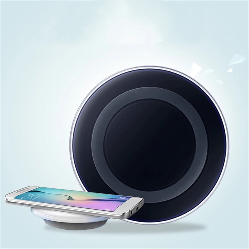 

New Qi Wireless Charger Mobile Phone Charging Pad Adapter Dock Station Wirless Charge Cell for SAMSUNG GALAXY S6 S7 Note 4 5