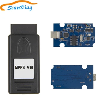 

MPPS V16 ECU Chip Tuning Tool OBD2 ECU Diagnostic-tool for EDC15 EDC16 EDC17 MPPS V 16.1.02 ECU Flasher with Multi-language