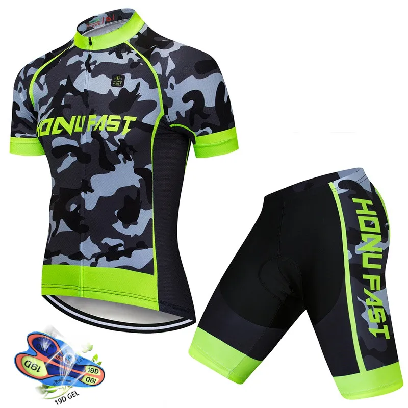 Quick-Dry Cycling Jersey Set MTB Road Bicycle Clothing Breathable Mountain Bike Clothes men Cycling Set