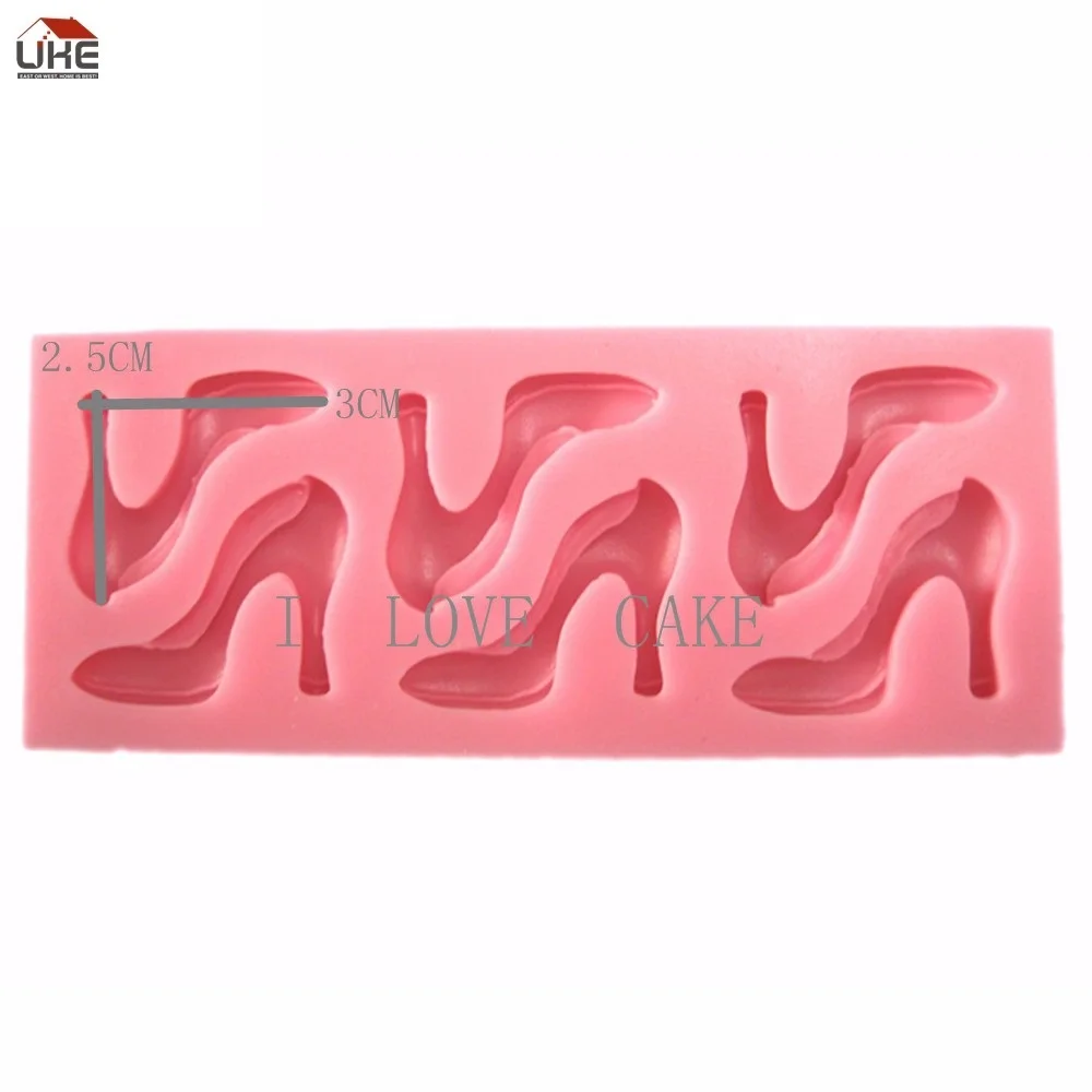 

FA855High-heeled shoes silicone cake mold cupcake cocina molde de silicone wilton cake decorating moldes silicone 3d candy