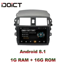 IDOICT Android 8.1 Car DVD Player GPS Navigation Multimedia For Toyota Corolla Radio 2008-2013 car stereo Bluetooth IDOICT Android 8.1 Car DVD Player GPS Navigation Multimedia For Toyota Corolla Radio 2008-2013 car stereo Bluetooth