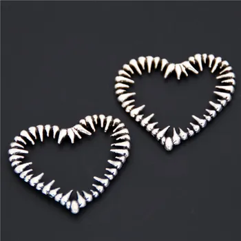

10pcs Alloy Hollow Thorny Heart Charm Pendant Jewelry Making Pendant DIY Handmade Craft A886