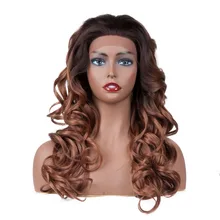Новое поступление JINGFA длинные волосы синтетические натуральные волнистые волосы парик спереди для девочек вечерние парики