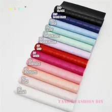 12PCS---20X22CM DIY Hair Bow Material Big Checks Synthetic Faux PU Leather