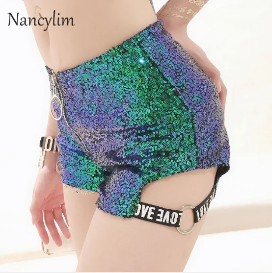 

Sexy Shorts Women High-waist DS Show DJ Night Club Female Singer Dancer Shorts Lady Body Trousers Shorts Femme Nancylim