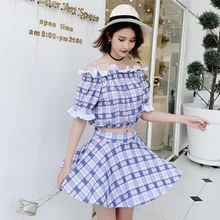 Для женских купальников раздельный женский купальник женский летний купальники женское бикини из трех частей Японский Junior пляжный животный