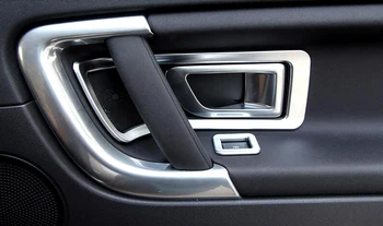 

4* Chrome Matte Inner Side Door Handle Bowl Cover Trim For Land Rover Discovery Sport 2015 2016 2017 Car Styling Accessories