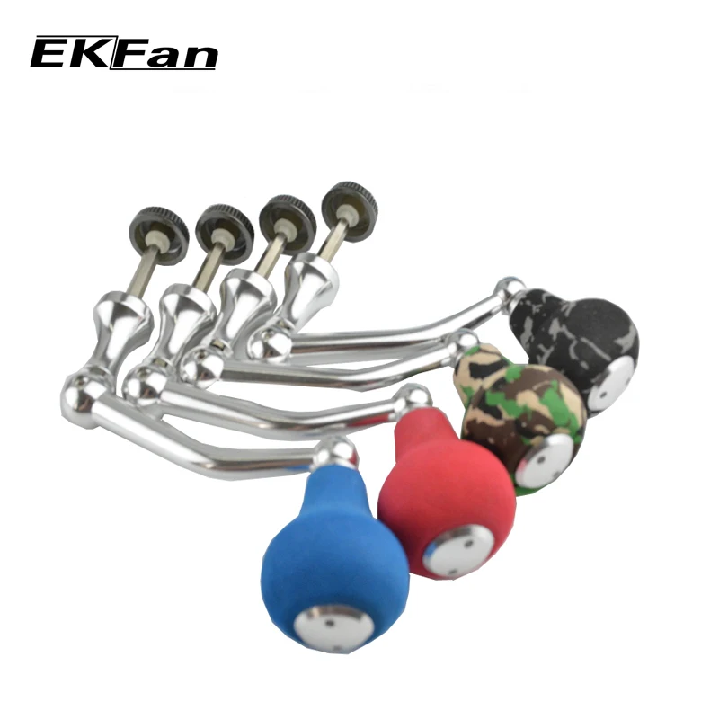 

EKFan High Quality Fit For 4000 5000 6000 Series Spinning Fishing Reel With EVA Knob Metal Rocking Crank Handle