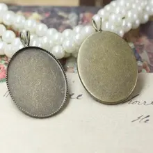 Новые стили 200 шт./лот 18*25 мм Античная бронзовая подвеска установка/лоток для ювелирных изделий