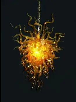 

Gold Hand Blown Glass Modern Crystal Christmas Decorative Chandelier