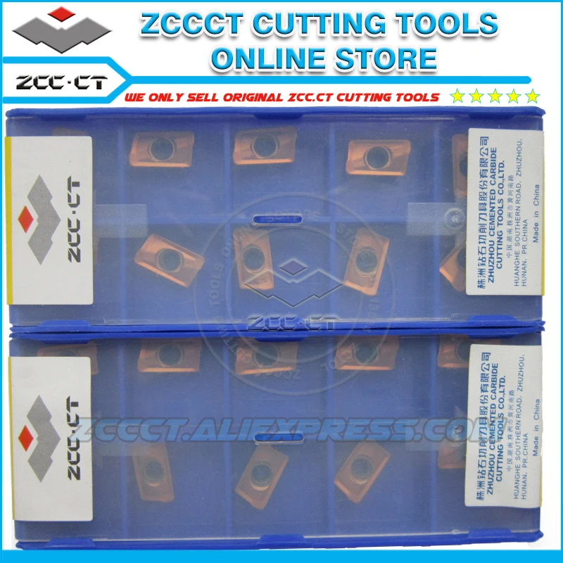 

ZCC machine tools milling cutter APKT11T308-APM YB9320 apkt11t308 mill cutting tool inserts for medium cut of stainless steel