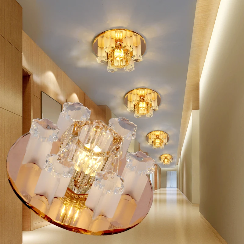 

new LED crystal lamp super bright lights aisle porch lamp ceiling lamp lighting lamp NIUYAN hall corridor