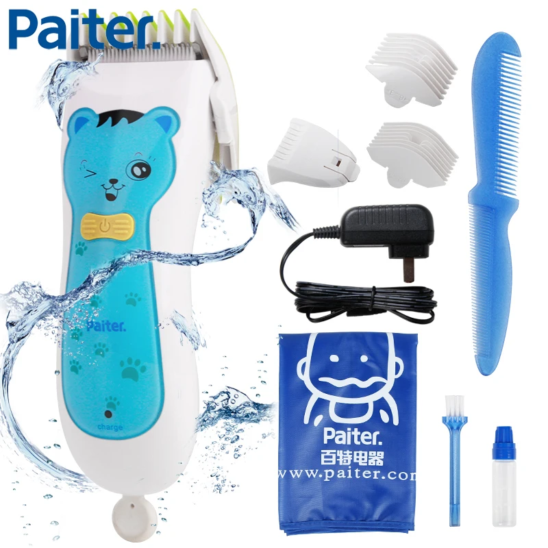 Paiter электрический триммер для волос, клипер для детей, резальная машина резак для волос, моющиеся для детей
