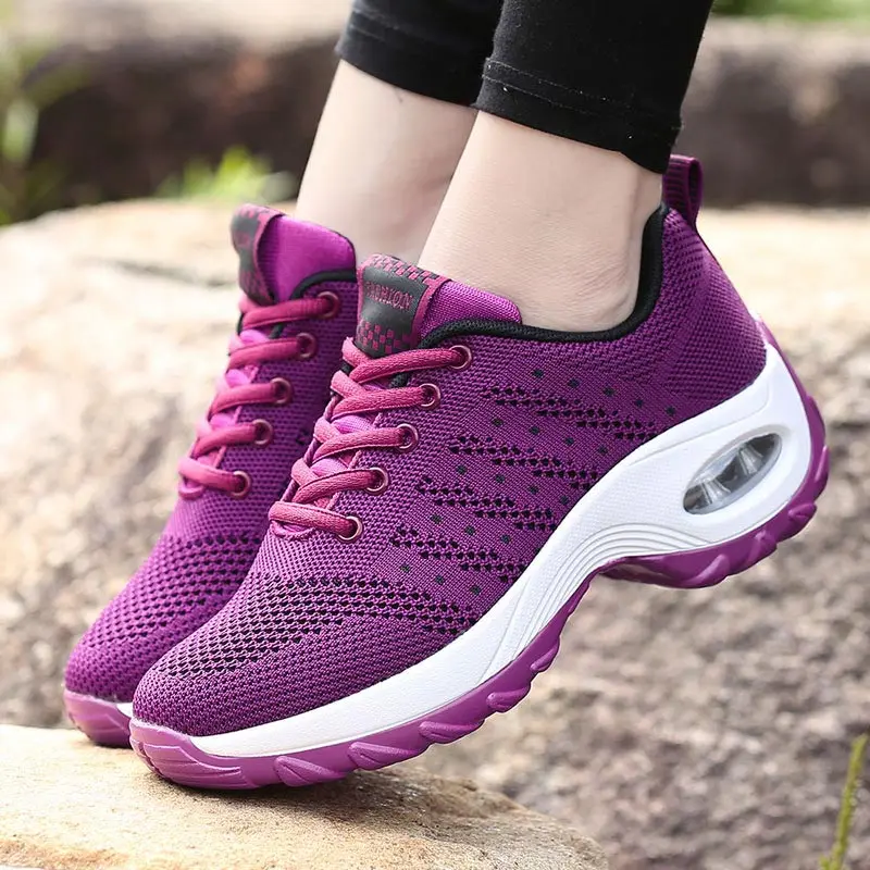 

Women sneakers 2019 new breathable mesh female tennis sneakers light sports women shoes lace-up sneakers women running shoes