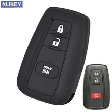 2 3 кнопки, пригодный для Toyota CHR C-HR Prius силиконовый чехол для ключей Автомобильный брелок умный пульт дистанционного управления Чехол держатель протектор