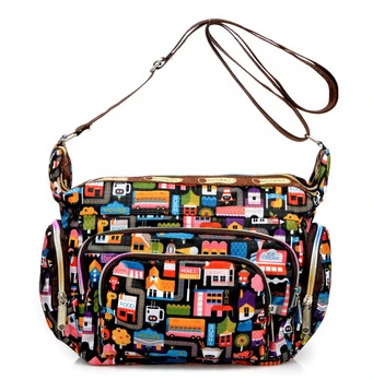 Anawisare, холщовые сумки через плечо, женские сумки-мессенджеры, с цветочным принтом, маленькая сумка на плечо, летние пляжные сумки, водонепроницаемые сумки - Цвет: Crossbody Bags 14
