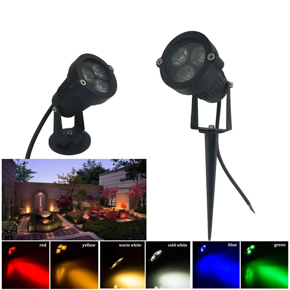 Free shipping IP65 outdoor garden light RGB 12V color change led garden