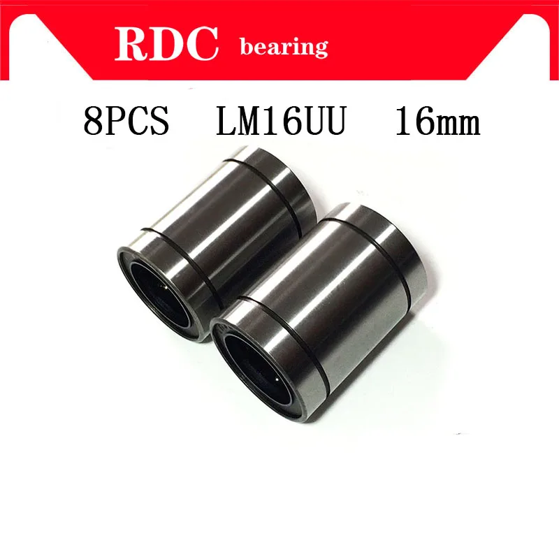 

factory direct 8 pcs/lot LM16UU 16mm High quality linear bearings for 16mm shaft LM16 3d printer parts LM16 cnc parts