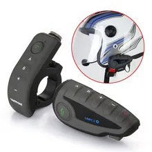 5Riders Motorcycle Helmet Bluetooth Intercom V8 1200M Interphone With FM NFC Controller Motorcycles Walkie Talkie