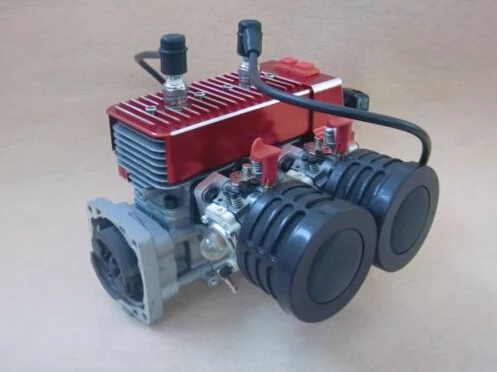 Двухцилиндровый газовый двигатель высокой мощности 60CC MCD Losi 5ive T DBXL HPI KM Rovan aja 5B 5T 5SC
