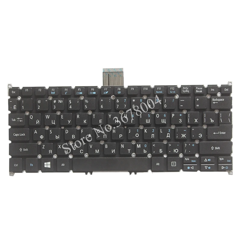 Новая русская клавиатура для acer Aspire V5-122 V5-122P V5-132 132 P V13 V3-371 E11 E3-112 E3-111 RU Клавиатура ноутбука без подсветки сзади