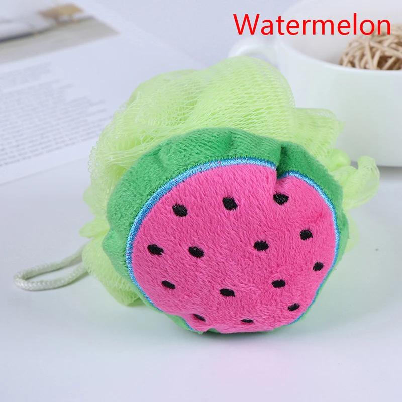 Cute Children Newbron Infant Soft Cotton Baby Bath Brush Cartoon Baby Bath Sponge Powder Puff Shower Product Rubbing Towel Balls - Цвет: E