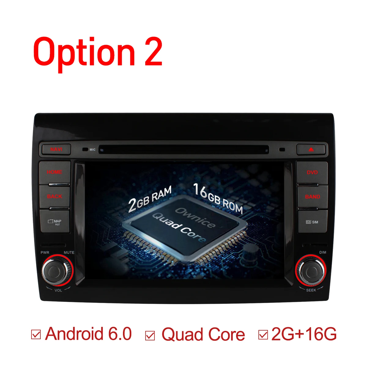 Discount Ownice 4G SIM LTE Android 6.0 Octa Core 2 din  2GB RAM 32GB ROM Car DVD player For Fiat Bravo 2007-2012 GPS Radio Support DAB+ 1