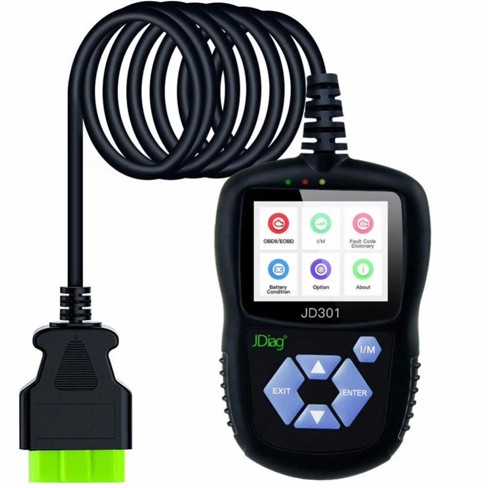 JDiag JD301 OBD2 Scanner Car Diagnostic Scan Tool Check Car Engine