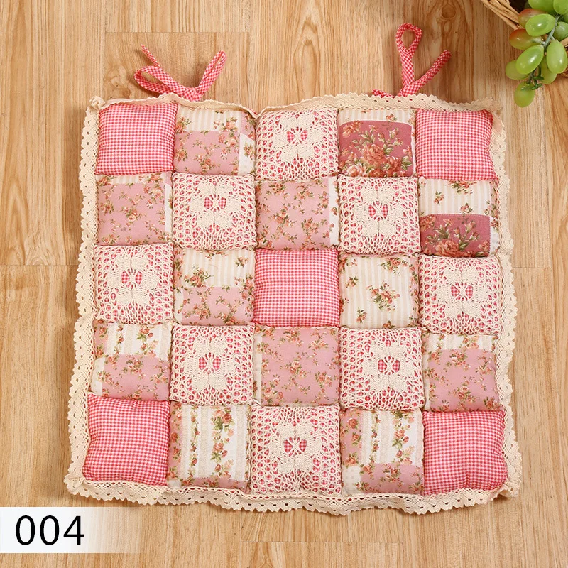 Flower Style Square Cotton Seat Cushion