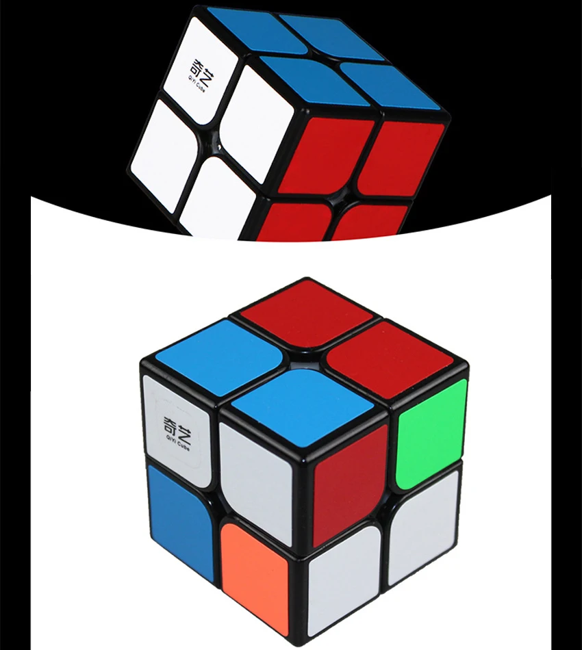 QIYI 2 слоя куб головоломка игрушка магический куб 2x2x2 профессиональный спичечный куб игрушка для детей обучающая Подарочная игрушка Biginner