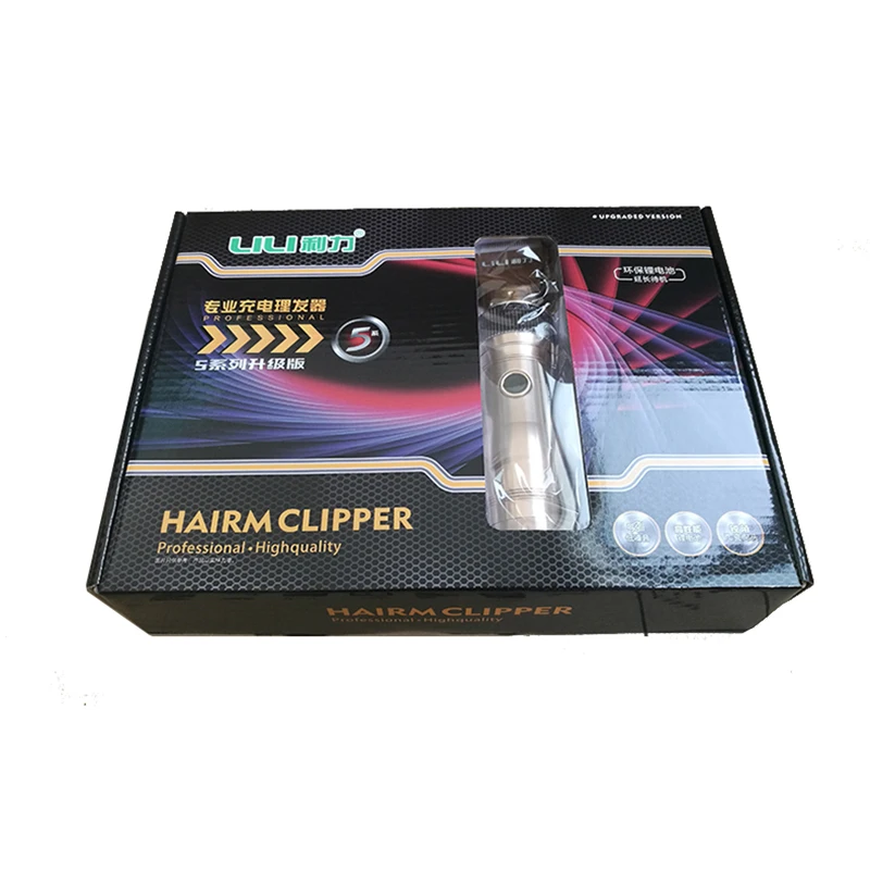 100-240V Rechargeable Hair Trimmer Titanium Ceramic Hair Clippers Electric Shaver Machine Beard Trimer Men Hair Cutting Tools