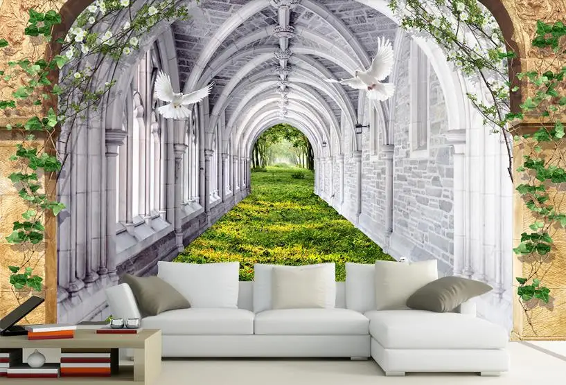 Custom 3D Wallpaper Murals Arch building wall papers home decorLiving room bedroom 3d Background wall Custom 3D Wallpaper Murals Arch building wall papers home decorLiving room bedroom 3d Background wall