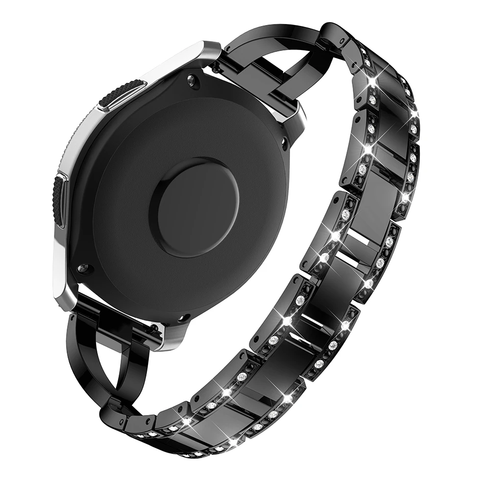 Для Amazfit Bip Pace Stratos 2 ремешка 22 мм 20 мм металлический браслет из нержавеющей стали для женщин samsung Galaxy Watch 46 мм 42 мм S3