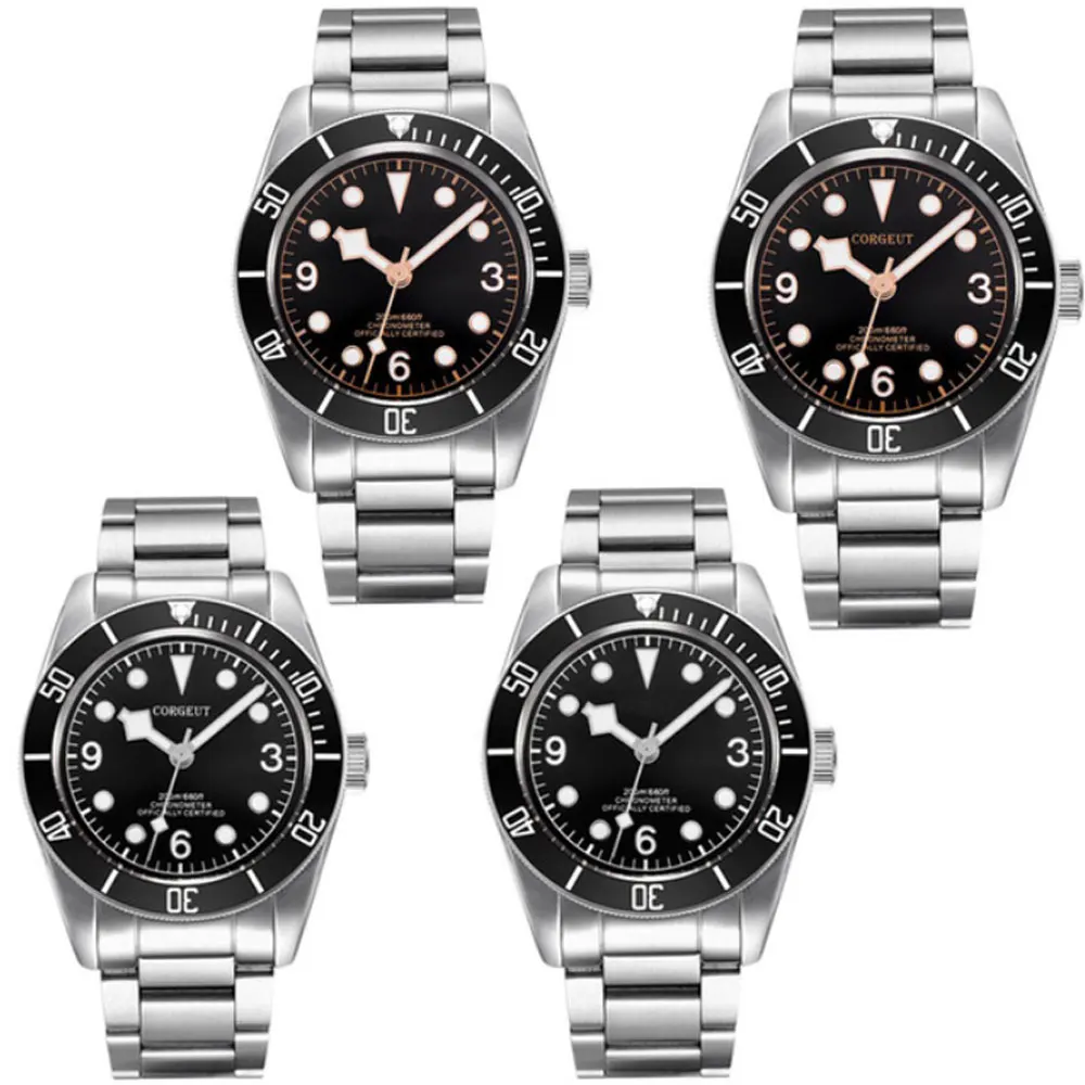 

Corgeut Luxury Brand Sapphire Glass Black Dial Military Mechanical Watch Men MIYOTA Automatic Design Clock Mechanical WristWatch