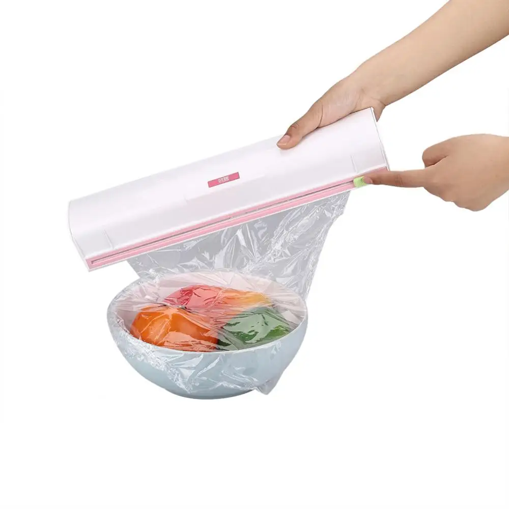Buy Plastic Food Wrap Dispenser Wrap Cutter Foil and
