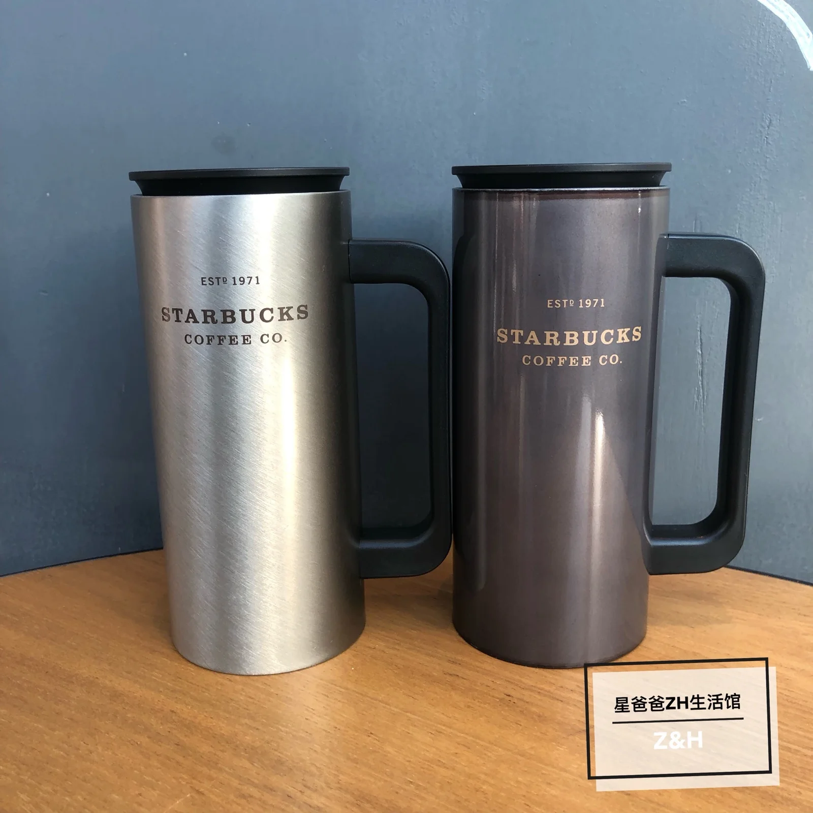 

2019 Black Classic Stainless Steel Desktop Cup Industry Wind Coffee Marc Drink Cup 355ml mugs beer mug