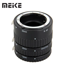 Meike Автофокус металлический AF Макро Удлинитель Набор для Nikon D7100 D7000 D5100 D5300 D3100 D800 D750 D600 D90 D80 DSLR камеры