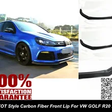 VW GOLF R MK6 Стайлинг R& CF углеродное волокно передний спойлер сплиттер хороший монтаж! Удивительной