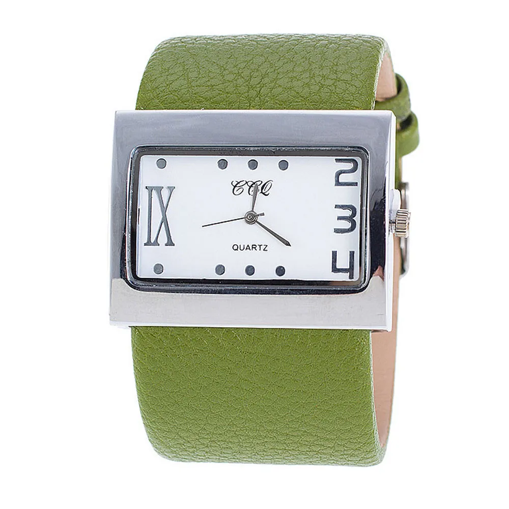 Новая мода CCQ роскошные кожаные часы Мужские Женские наручные часы для женщин нарядные кварцевые часы relogio masculino