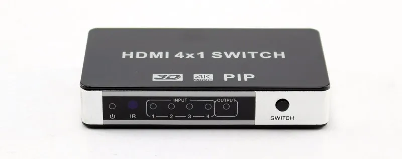 4 порта HDMI коммутатор 4x1 картинка-в-картинке PiP HDMI переключатель V1.4 Поддержка 3D полный HD 4k x2K для HDTV с ИК-пультом дистанционного управления