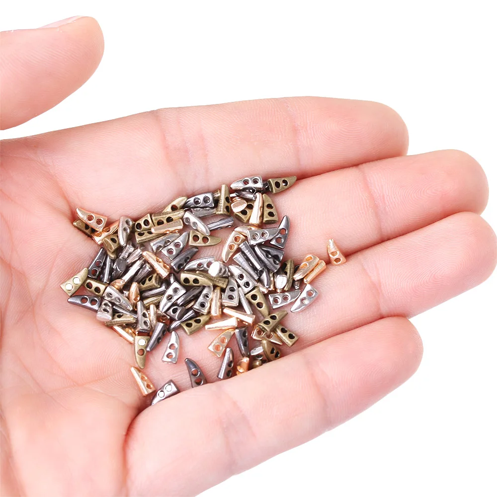

New Cute Fashion 10PCS 7MM Handmade Mini Horn Button for DIY Making Dolls Clothes Coat Accessories Ultra-small metal button