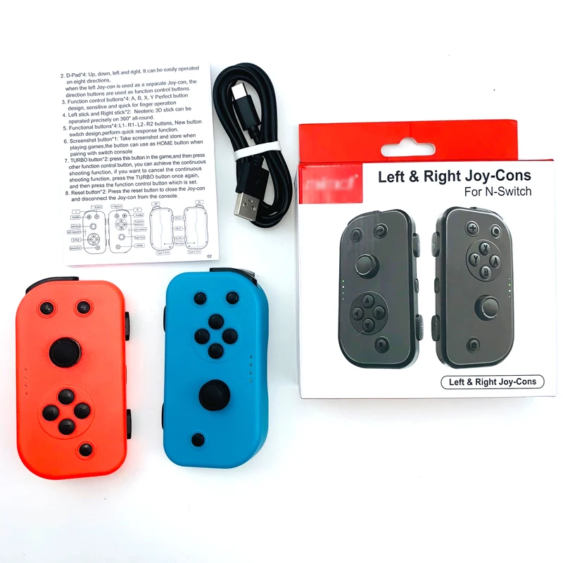 

Wireless Bluetooth 8M TURBO Left & Right Joy-con Game Controller Gamepad For Nintend Switch NS Joycon Game Playing Signal stable