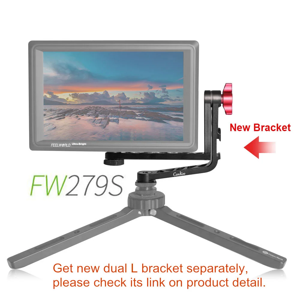 Feelworld FW279S 7 дюймов ips 3g SDI 4K HDMI DSLR камера полевой монитор 2200nit ультра яркий Full HD 1920x1200 для Canon sony Nikon