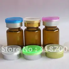 5 мм Янтарное стекло флакон+ с силиконовой резиновой пробкой+ флип-крышка, 2 мл, 3 мл до 30 мл доступно