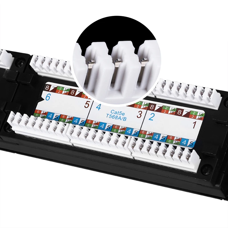 HQ 19'ƇU UTP 24 портовый CAT6 5e коммутационная панель шкаф полка Монтажная сетевая