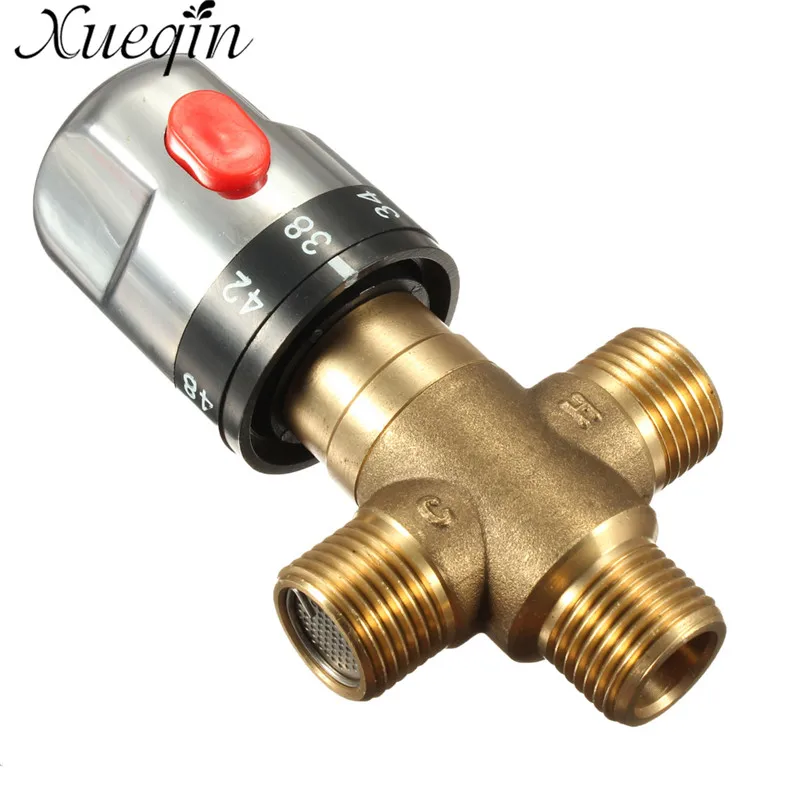 Kaufen Xueqin Messing Rohr Bad Wasser Temperatur Control Wasserhahn Patronen Thermostat Wasserhahn Thermomischer