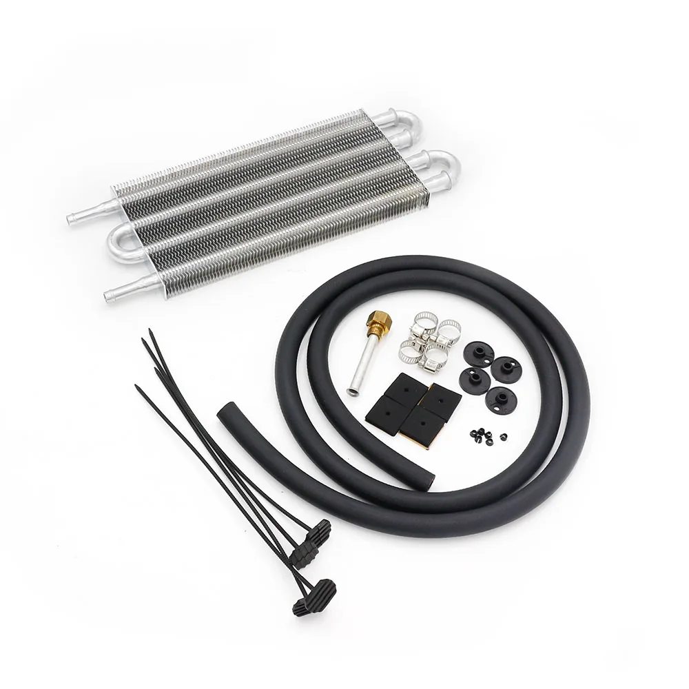 Universal 253*127*20mm Aluminum Remote Transmission Oil Cooler kit