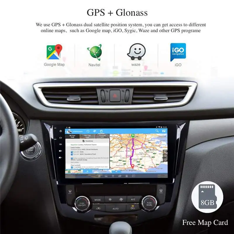 

10.1 Inch for Android 9.0 Car Radio GPS Navigation IPS Touch Screen MP5 FM Player Bluetooth WIFI for Nissan X-Trail/Qashqai