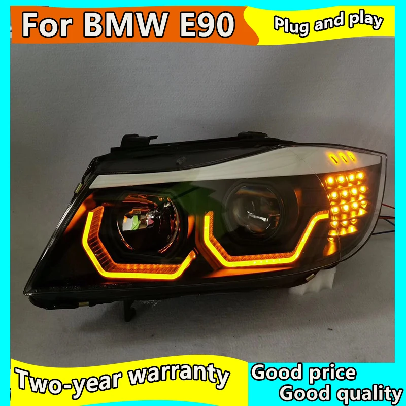 Автомобильная фара для BMW E90 330I 320I 318i светодиодная ангельские глазки 2005 2012 года